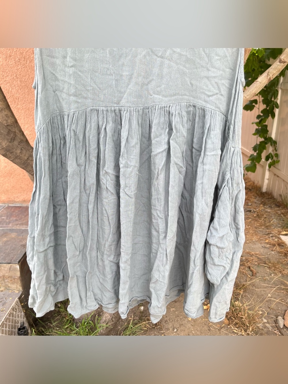 Urban Outfitters Sage Green Babydoll Mini Dress - Picture 4 of 11